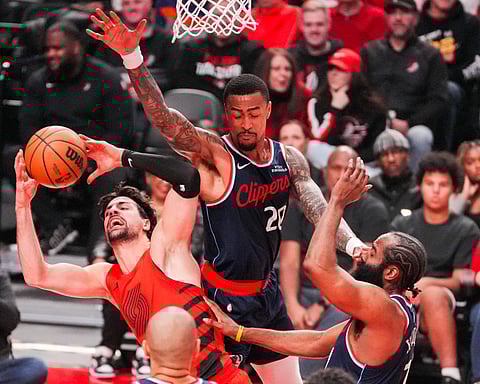 The Trail Blazers in action
