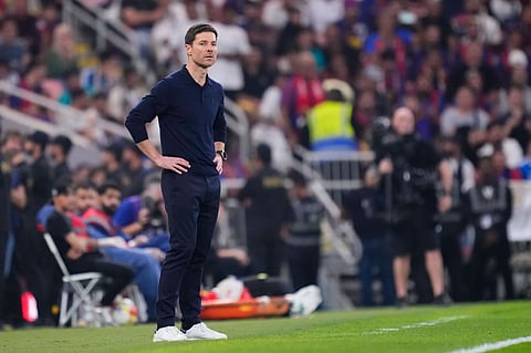 Xabi Alonso during Spanish Super Cup final against Barcelona 