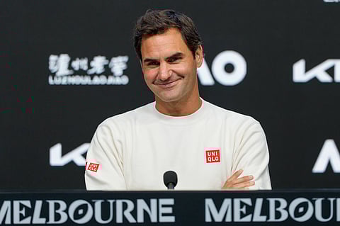 Roger Federer attends press conference ahead of Australian Open