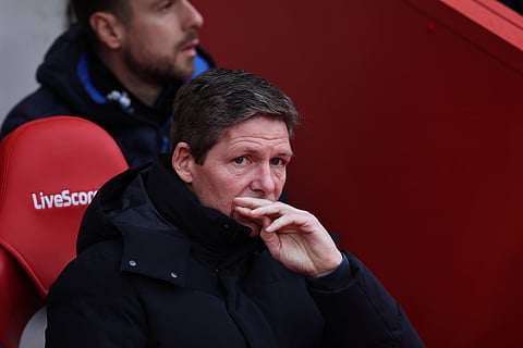 Oliver Glasner of Crystal Palace against Sunderland