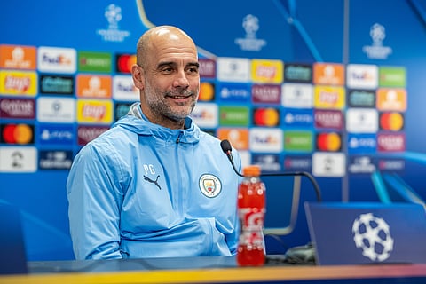 Pep Guardiola during press conference