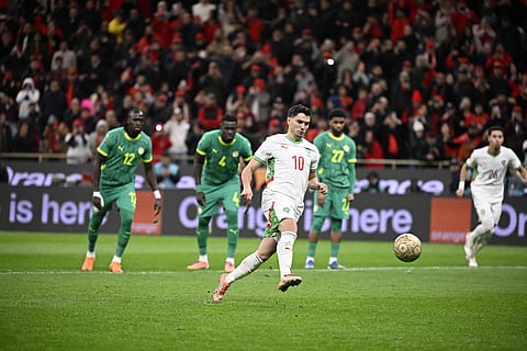 Brahim Diaz attempts a panenka