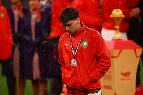 Brahim Diaz looks dejected
