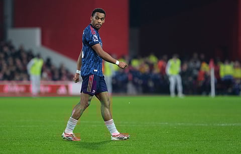 Jurrien Timber of Arsenal in action in the Premier League