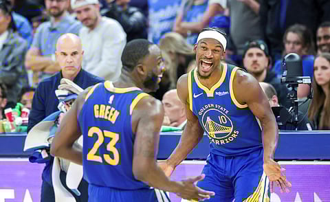 Golden State Warriors celebrate victory