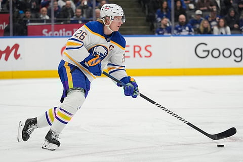 Buffalo Sabres defenseman Rasmus Dahlin