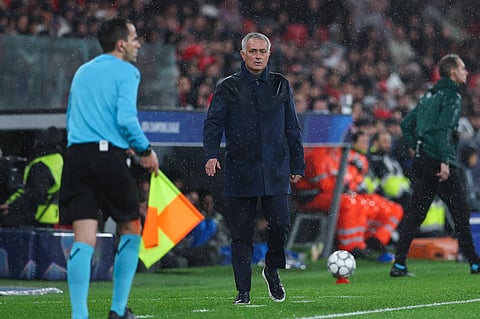 Jose Mourinho on the touchline against Real Madrid