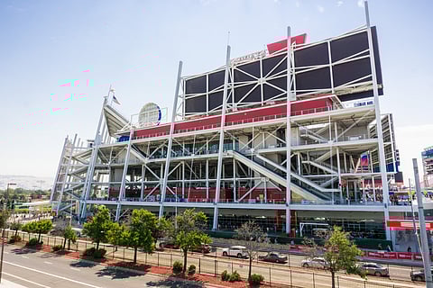 Outside view of the new Levi's Stadium in San Fransico Bay Area