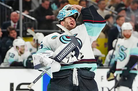 Seattle Kraken goaltender Joey Daccord