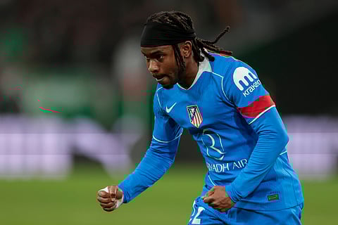 Ademola Lookman celebrates his goal against Real Betis 