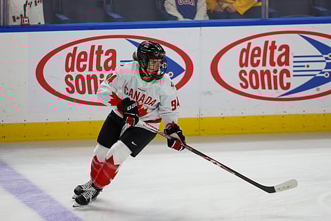 Jennifer Gardiner in action with Canada