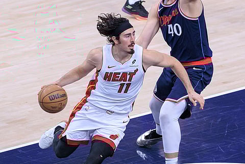 Jaime Jaquez Jr of Miami Heat in action