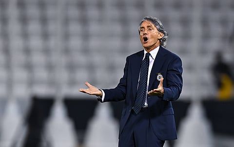 Al Sadd head coach Roberto Mancini