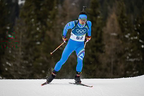 Tommaso Giacomel during Winter Olympics