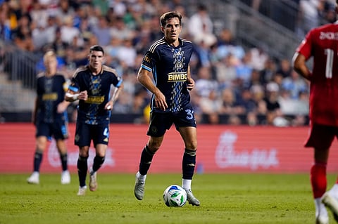 Milan Iloski of Philadelphia Union in action