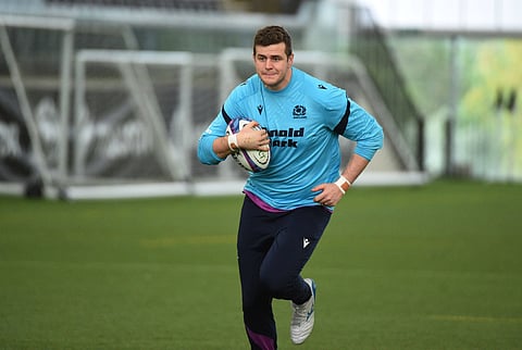 Scott Cummings of Scotland during practice session