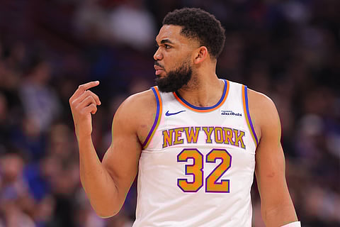 Karl-Anthony Towns in action against Chicago Bulls