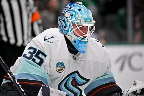 Seattle Kraken goaltender Joey Daccord