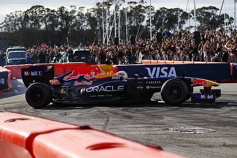 Oracle Red Bull Racing F1 car in display