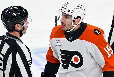 Philadelphia Flyers right wing Garnet Hathaway