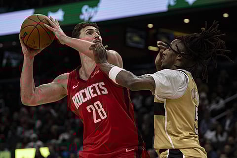 Alperen Sengun in action against Washington Wizards