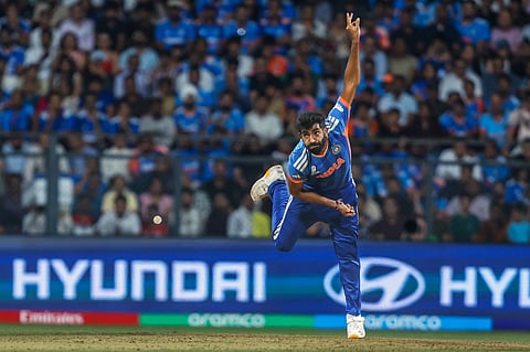 Jasprit Bumrah in action against England