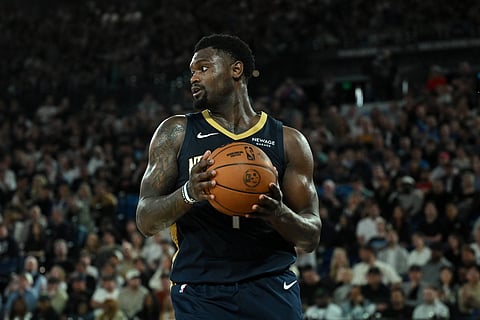 Zion Williamson in action