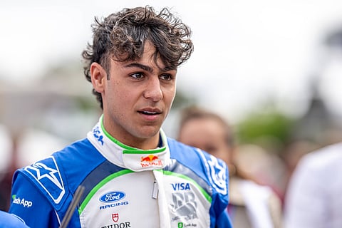 Arvid Lindblad during the Australian Grand Prix