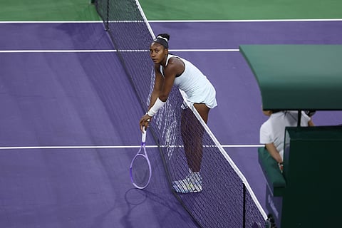 Coco Gauff was forced to retirement after an injury