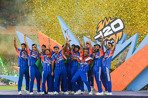 Indian Cricket Team lifts the T20 World Cup 