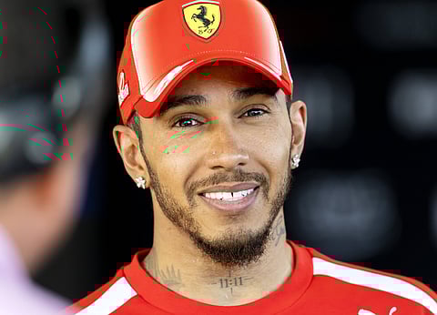 Lewis Hamilton at the Albert Park Circuit