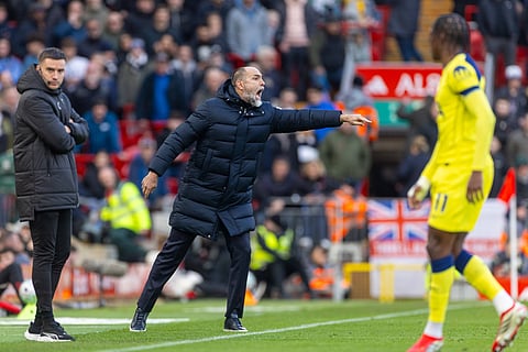 Igor Tudor during Premier League match against Liverpool