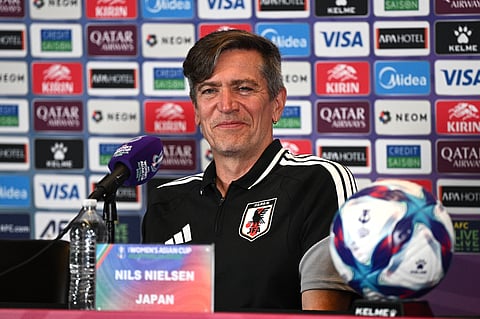 Japan head coach Nils Nielsen during press conference