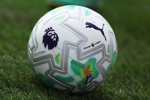 Premier League ball in display 