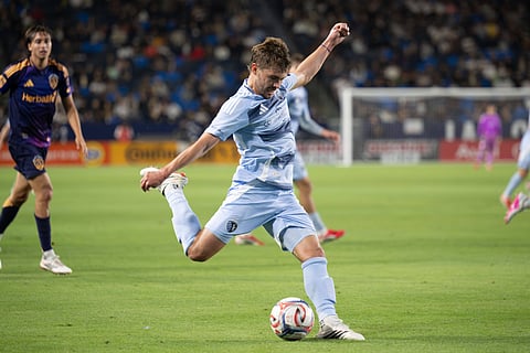 Jacob Davis of Sporting Kansas City in action