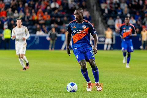 Kevin Denkey of FC Cincinnati in action