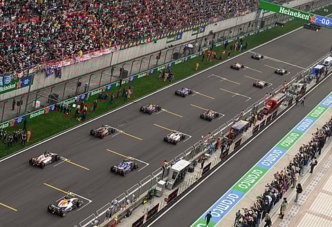 Formula 1 field during the Chinese Grand Prix 
