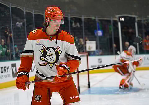 Trevor Zegras of Anaheim Ducks