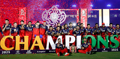 Royal Challengers Bengaluru after winning IPL 2025