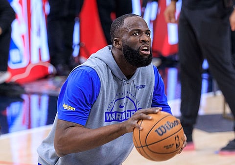 Draymond Green of Golden State Warriors during warmups