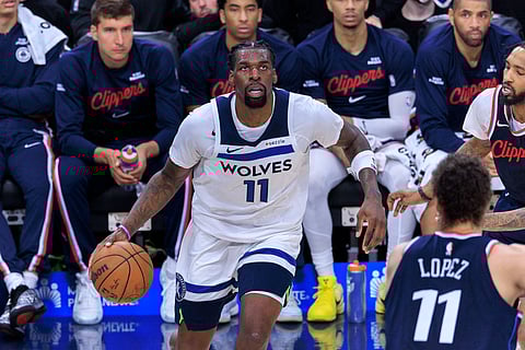 Naz Reid of Minnesota Timberwolves in action