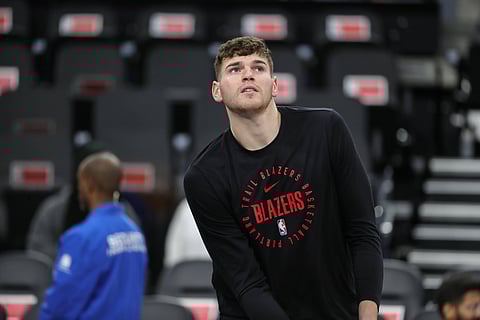 Donovan Clingan of Portland Trail Blazers