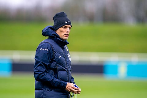 Thomas Tuchel during England training session