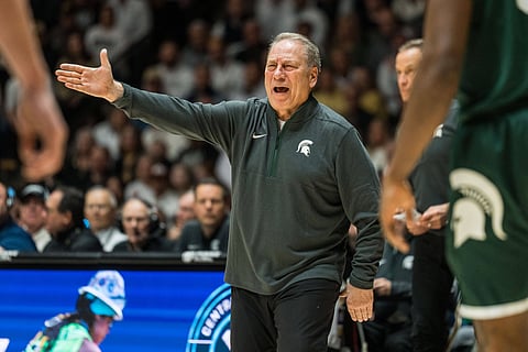 Michigan State Spartans head coach Tom Izzo
