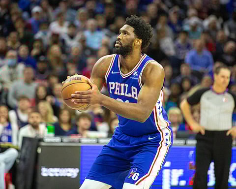 Joel Embiid in action