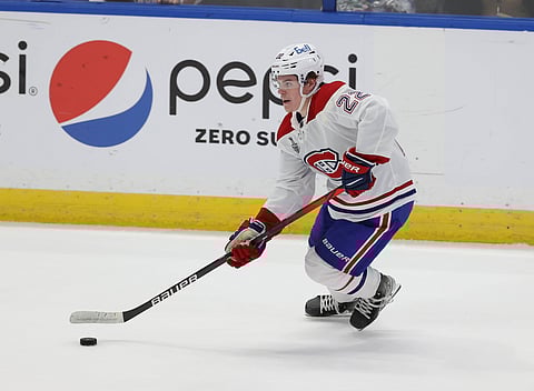 Montreal Canadiens right wing Cole Caufield