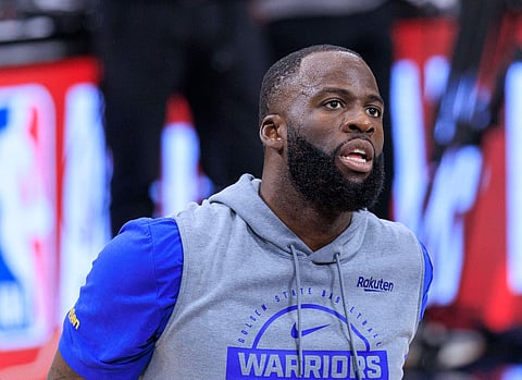 Draymond Green of Golden State Warriors during warmups