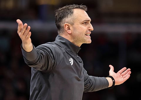 Toronto Raptors head coach Darko Rajakovic