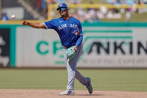 Toronto Blue Jays baseman Josh Rivera in action