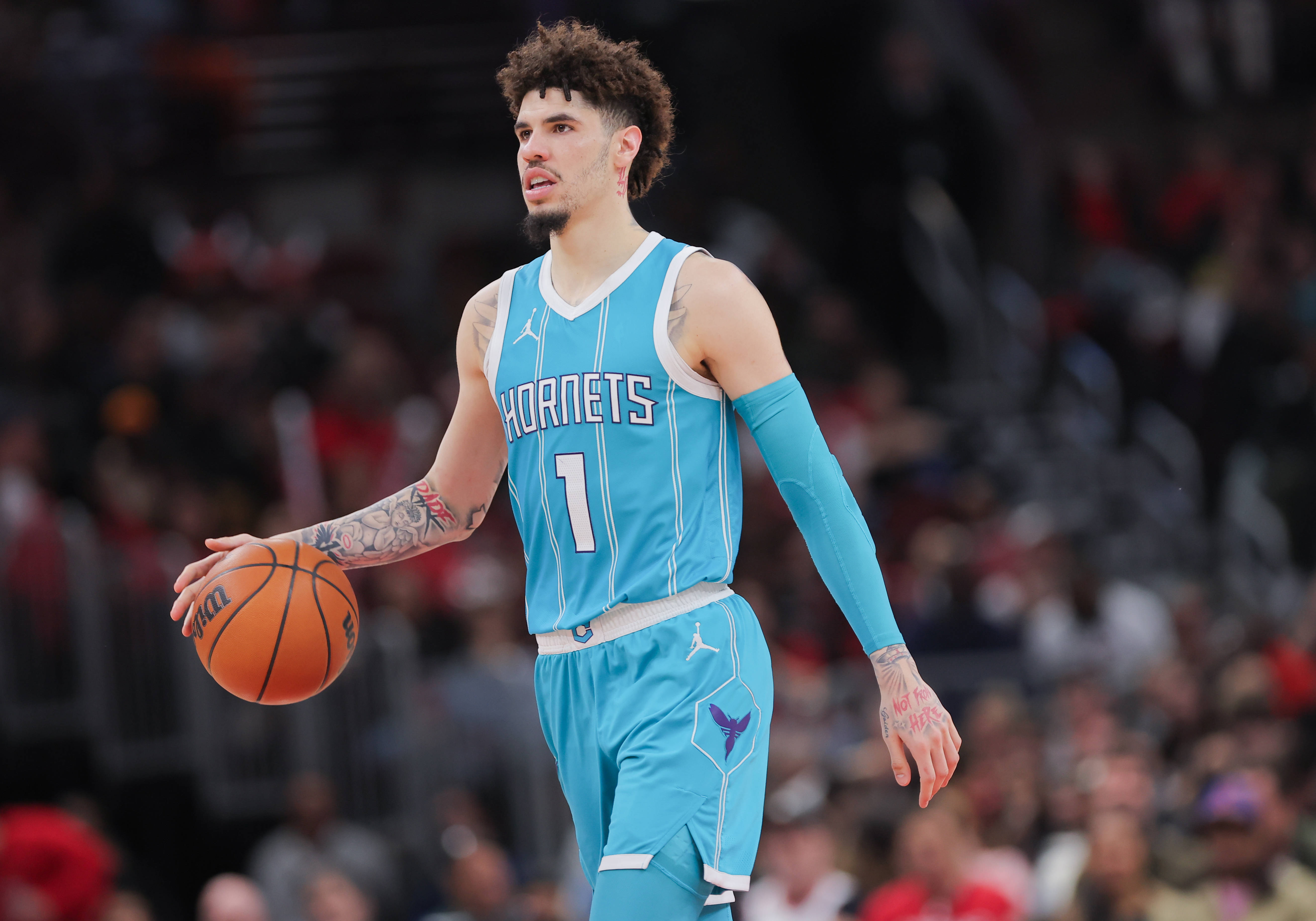 LaMelo Ball in action